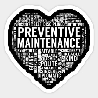 Preventive Maintenance Heart Sticker